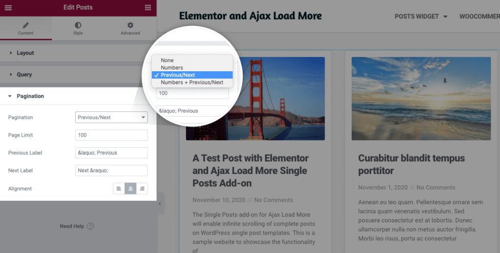 Elementor Post Widget Infinite Scrolling Addons Ajax Load More